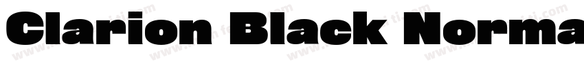 Clarion Black Normal字体转换